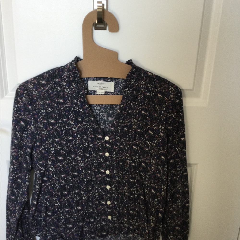 Floral Button-Up Blouse
